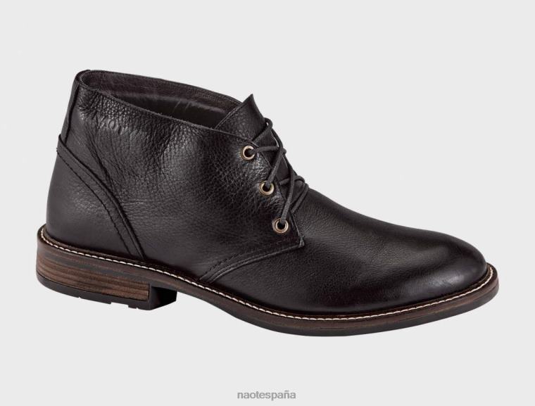 calzado NAOT hombres piloto cuero negro suave 6N0Z702