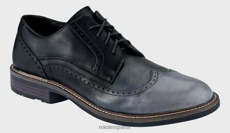 calzado NAOT hombres magnate hecho a mano gris negro lthr/hecho a mano 6N0Z710