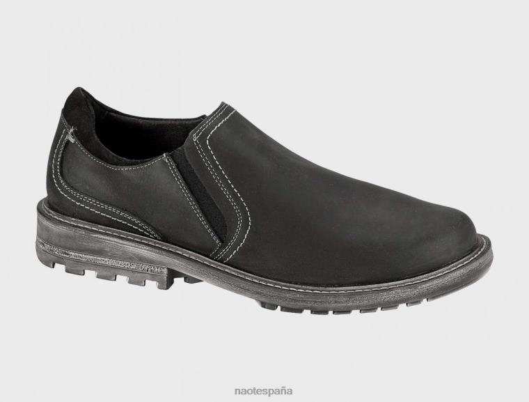calzado NAOT hombres manara Nubuck de terciopelo negro carbón aceitoso 6N0Z706