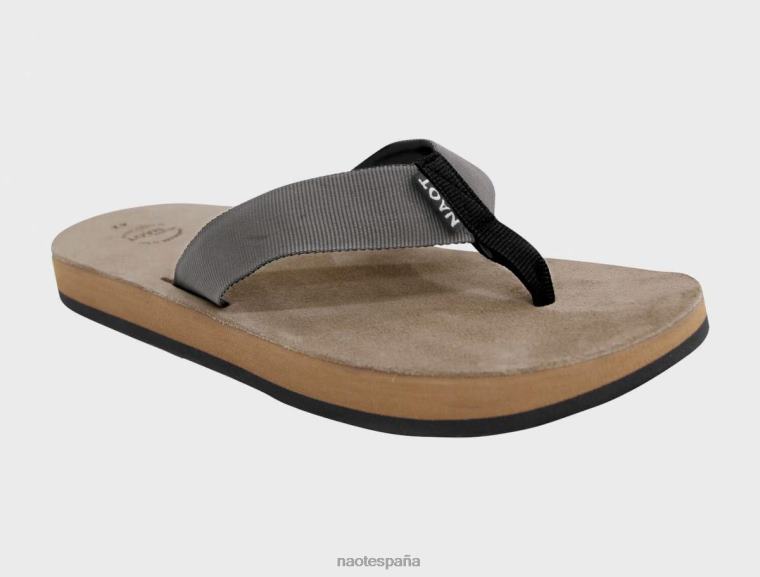 calzado NAOT hombres isla gris negro 6N0Z722