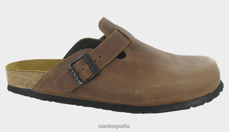 calzado NAOT hombres primavera silla de montar de cuero marrón 6N0Z679