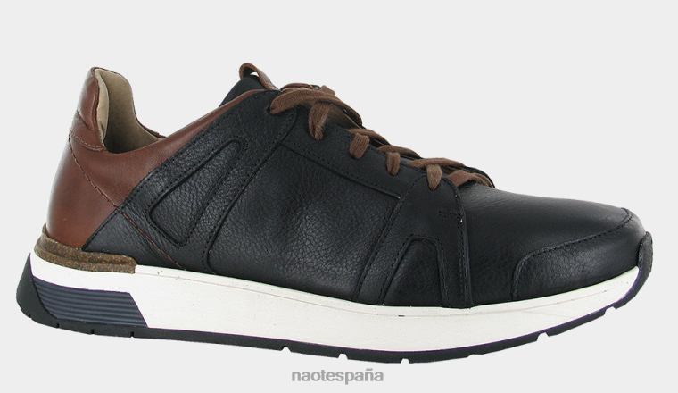 calzado NAOT hombres aumentar Lthr negro suave/Lthr castaño suave 6N0Z665
