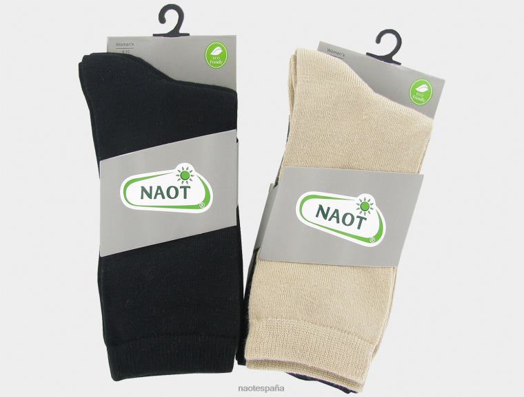 accesorio NAOT mujer calcetines de lujo 6 pares negro azul marino desnudo 6N0Z658