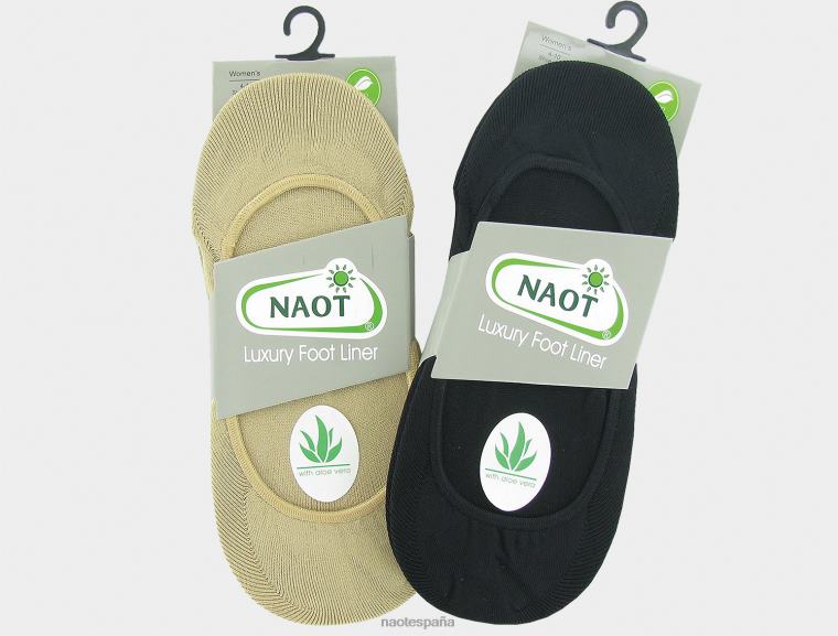 accesorio NAOT mujer protectores de pies de lujo 6 pares negro desnudo 6N0Z657