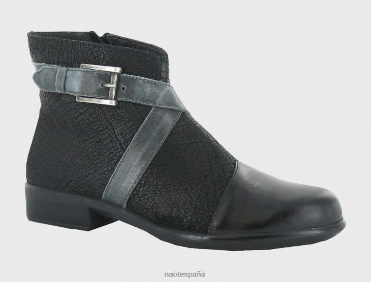 calzado NAOT mujer Bóreas humo negro crepitante de madrás negro 6N0Z303