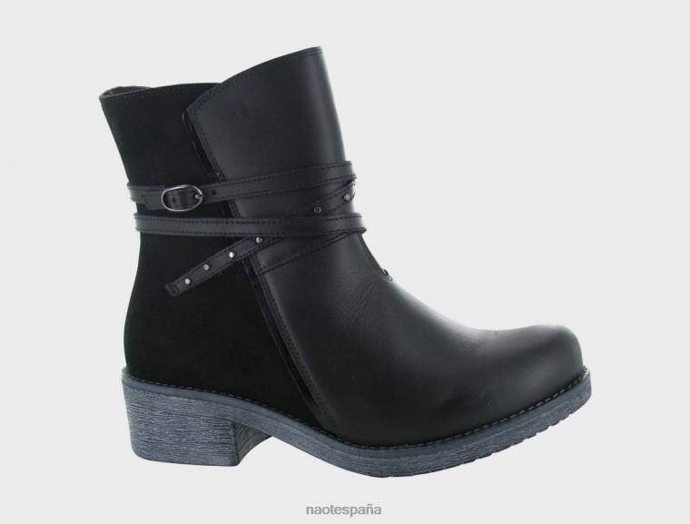 calzado NAOT mujer poeta negro cuervo ante negro madras negro 6N0Z293