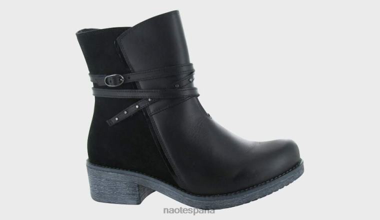 calzado NAOT mujer poeta negro cuervo ante negro madras negro 6N0Z293