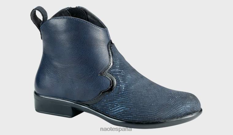 calzado NAOT mujer siroco tinta de reptil azul marino brillo negro 6N0Z313