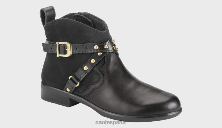 calzado NAOT mujer taku combo de madras de terciopelo negro cuervo 6N0Z309