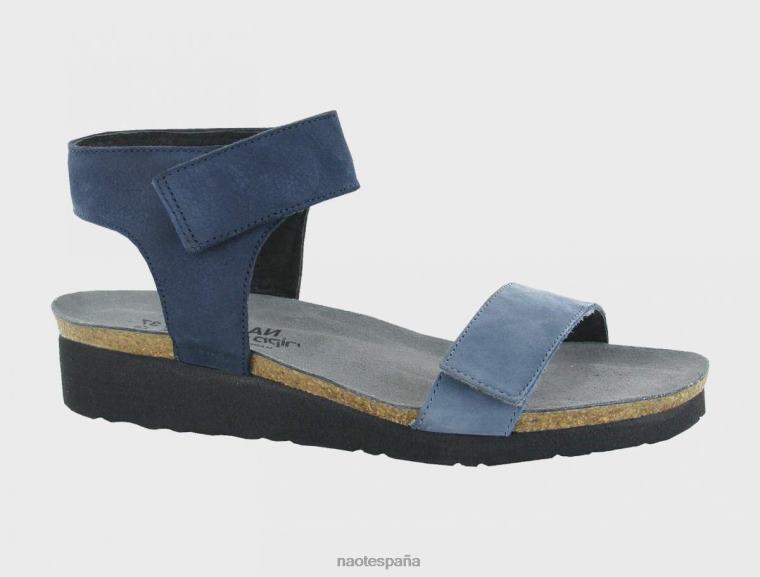calzado NAOT mujer Alba nubuck azul plumoso nubuck de terciopelo azul marino 6N0Z260