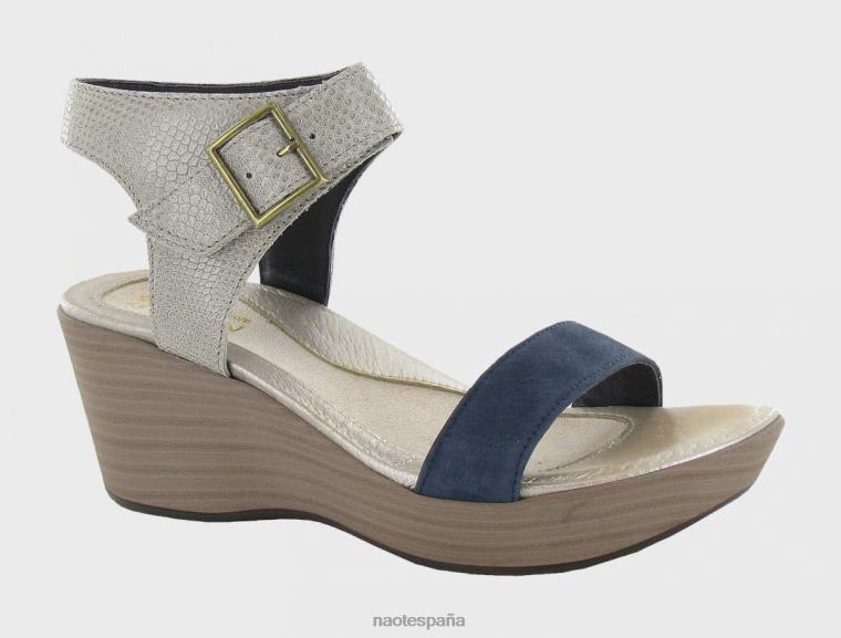 calzado NAOT mujer Capricho beige lagarto lthr/nobuck terciopelo azul marino 6N0Z344