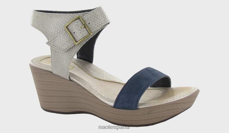 calzado NAOT mujer Capricho beige lagarto lthr/nobuck terciopelo azul marino 6N0Z344