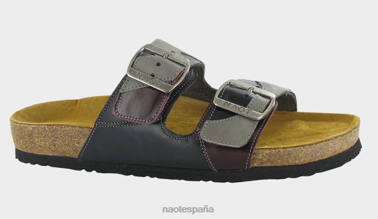 calzado NAOT mujer San Diego negro madras lthr/gris niebla lthr/negro suave lthr/burdeos lthr 6N0Z118