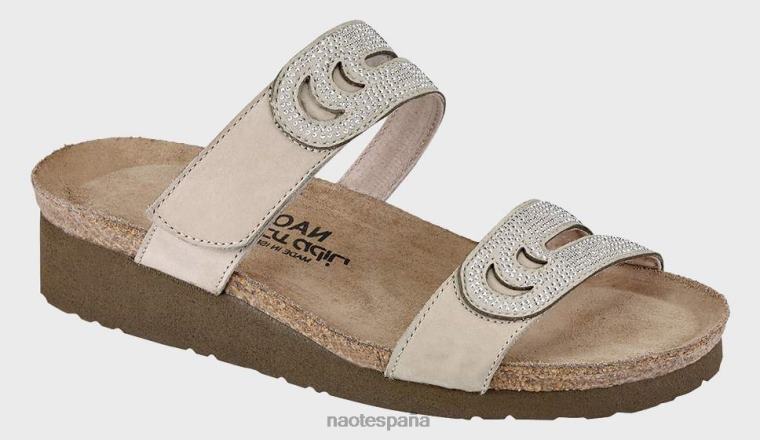 calzado NAOT mujer ainsley nubuck beige beige con remaches de níquel 6N0Z364