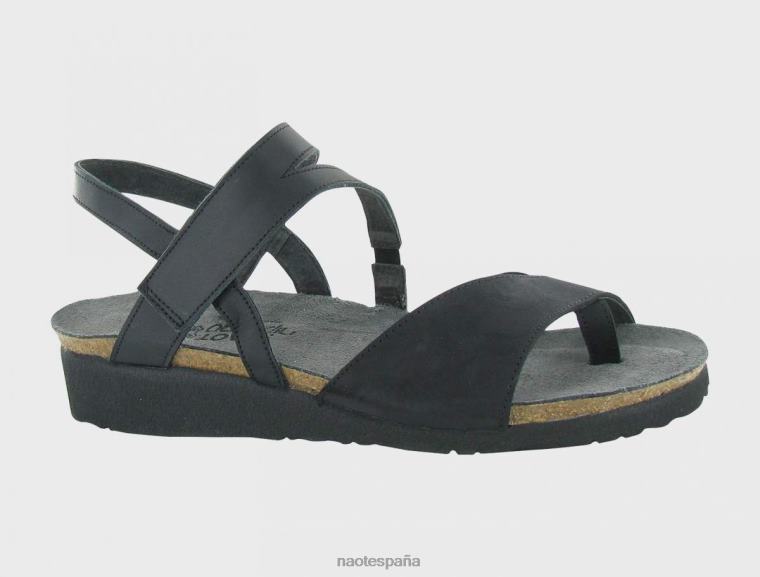 calzado NAOT mujer blaire terciopelo negro nubuck negro azabache lthr 6N0Z352