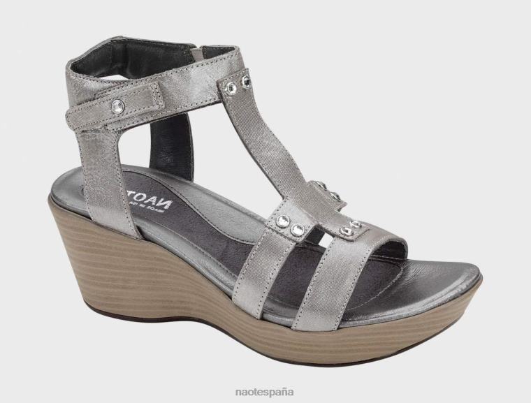 calzado NAOT mujer coquetear cuero hilos de plata 6N0Z491