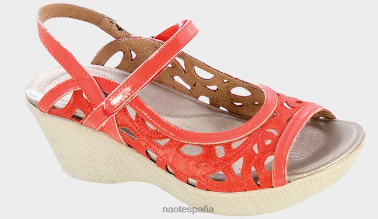 calzado NAOT mujer de lujo patente de coral naranja 6N0Z400