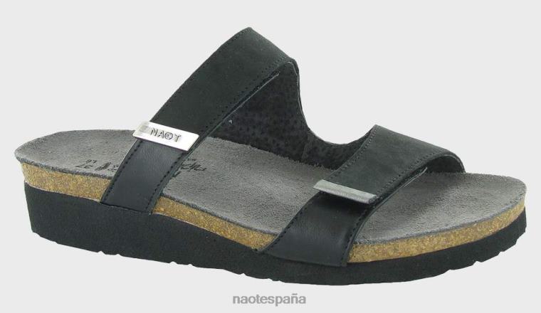 calzado NAOT mujer jacey terciopelo negro cuervo negro esterlina 6N0Z342