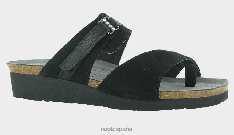 calzado NAOT mujer jesica nubuck de terciopelo negro lthr negro suave 6N0Z663