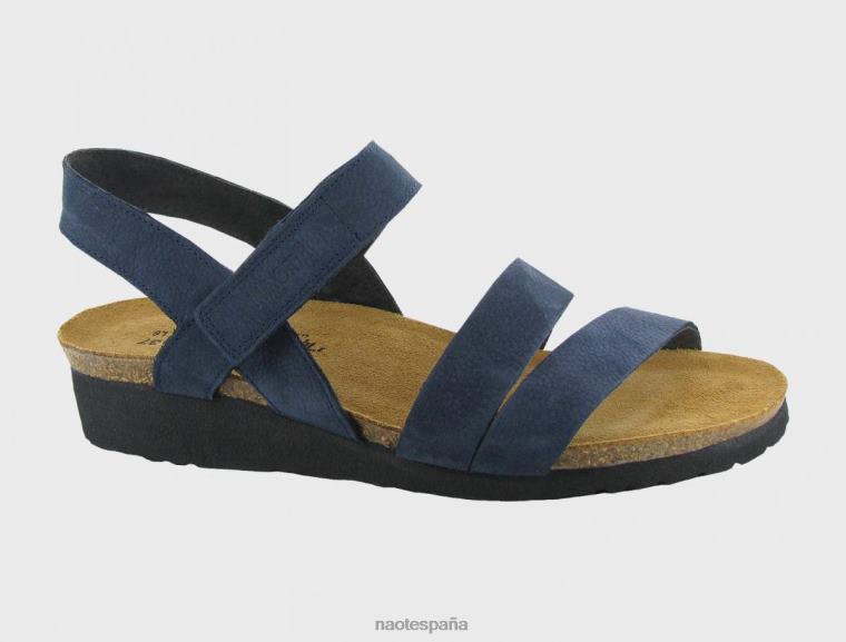 calzado NAOT mujer kayla ancho nubuck de terciopelo azul marino 6N0Z34