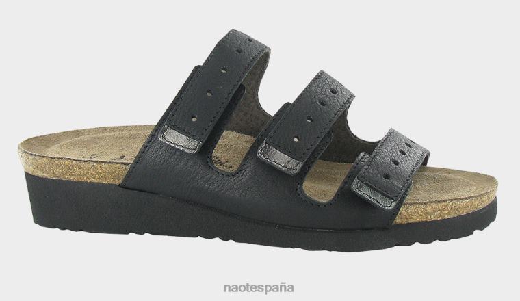 calzado NAOT mujer madelyn suave negro lthr/vidrio plata metalizado ónix lthr 6N0Z127