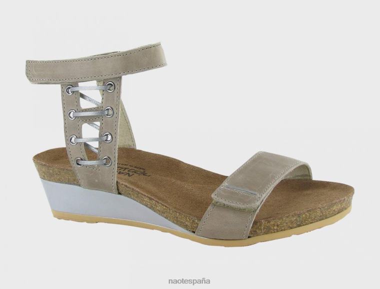calzado NAOT mujer mago cuero beige caqui con plata 6N0Z220