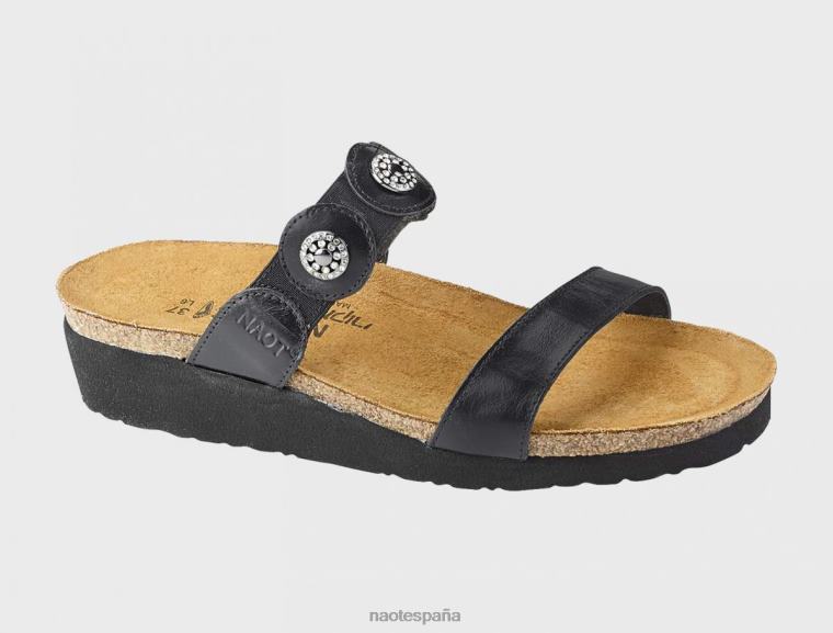 calzado NAOT mujer marisa cuero madrás negro 6N0Z371