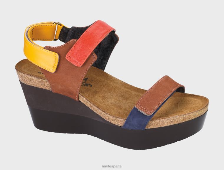 calzado NAOT mujer milagro sol hawaiano marrón naranja 6N0Z470