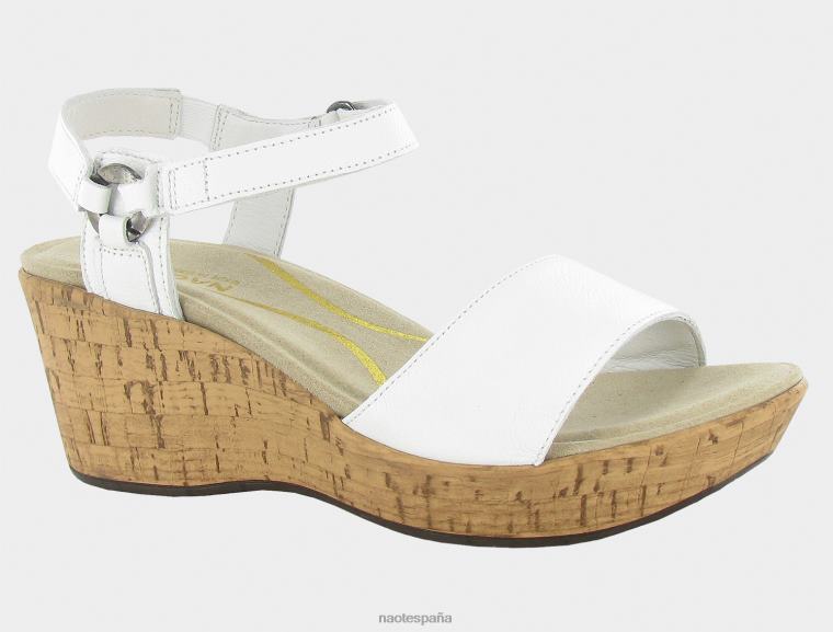calzado NAOT mujer muelle cuero blanco suave 6N0Z112