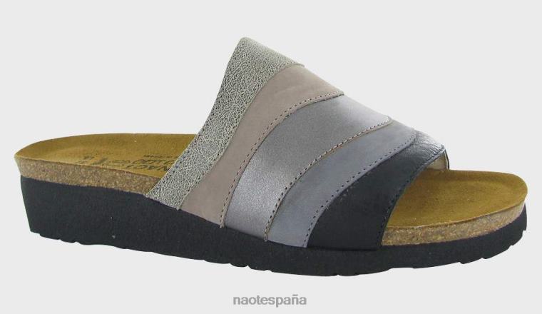 calzado NAOT mujer porcia Cuero beige moteado/Espejo nobuck piedra/Lthr gris humo/Lthr negro suave 6N0Z239