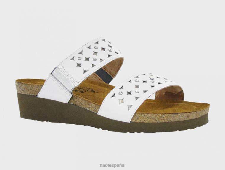 calzado NAOT mujer susana blanco cuero vidrio plata 6N0Z374
