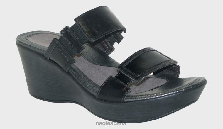 calzado NAOT mujer tesoro negro madras charol negro lthr 6N0Z386