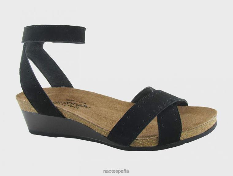 calzado NAOT mujer varita mágica terciopelo negro nubuck vidrio marrón 6N0Z254