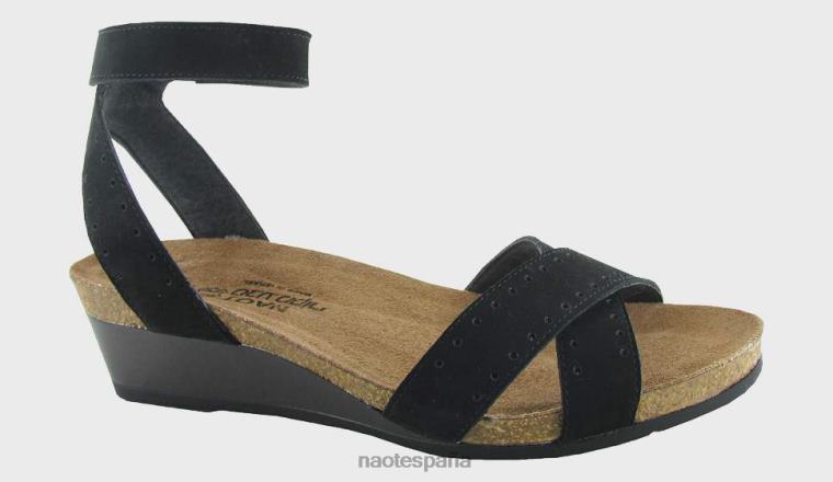 calzado NAOT mujer varita mágica terciopelo negro nubuck vidrio marrón 6N0Z254