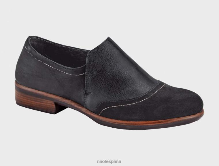 calzado NAOT mujer Angin nubuck de terciopelo negro lthr negro suave/nubuck de carbón aceitoso 6N0Z65