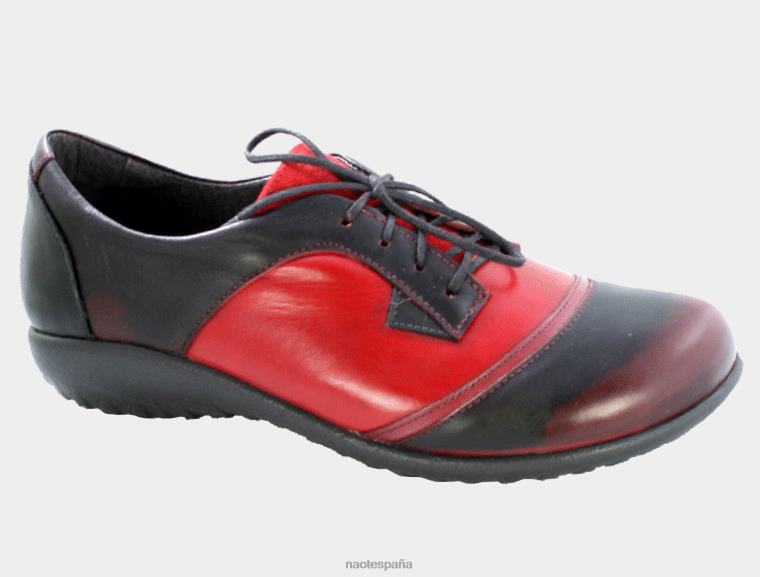 calzado NAOT mujer Harore amapola roja volcánica 6N0Z593