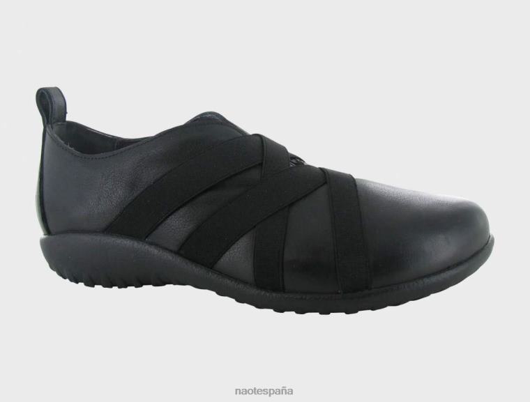 calzado NAOT mujer aperar cuero negro suave 6N0Z514
