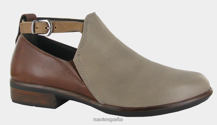 calzado NAOT mujer kamsin cuero de piedra suave / cuero de castaño suave / cuero marrón latte 6N0Z3