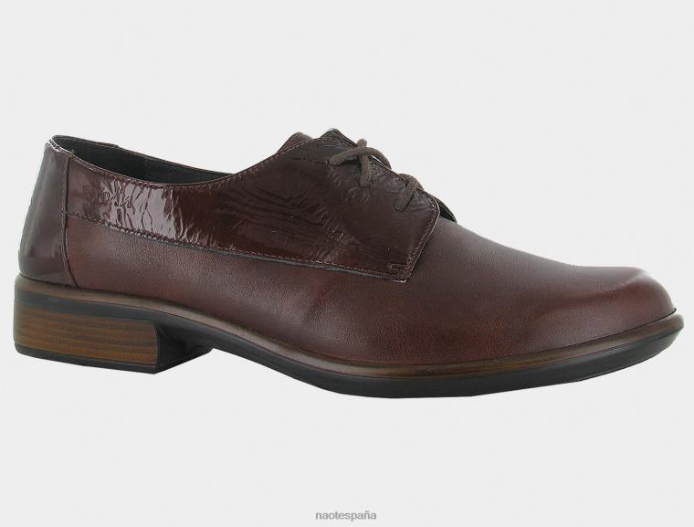 calzado NAOT mujer kedma equipaje de charol marrón cuero marrón 6N0Z530