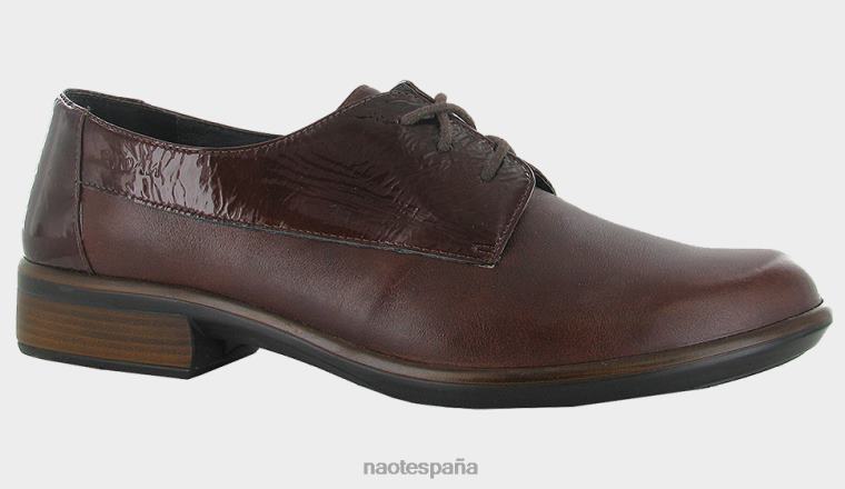 calzado NAOT mujer kedma equipaje de charol marrón cuero marrón 6N0Z530
