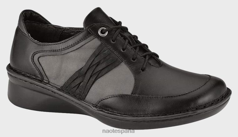 calzado NAOT mujer mezzo negro cuervo estaño gris negro terciopelo metálico 6N0Z583