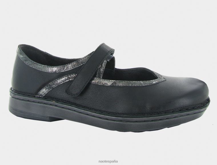 calzado NAOT mujer aínsa Lthr negro suave/lthr ónix metálico 6N0Z183