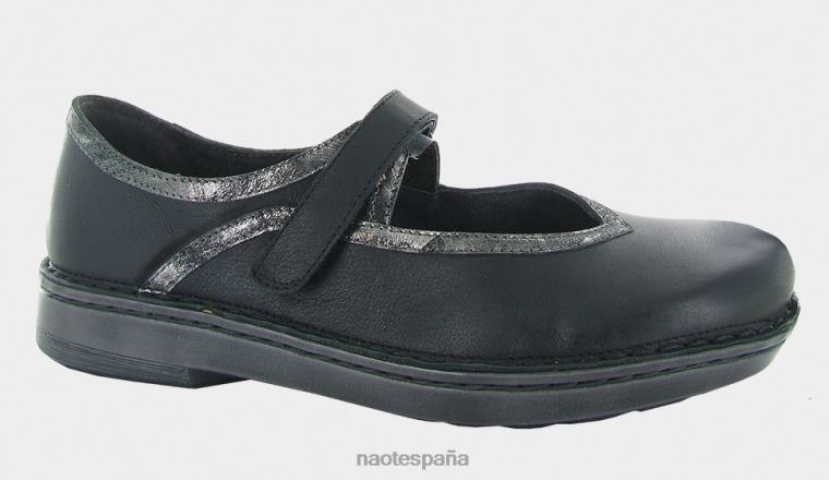 calzado NAOT mujer aínsa Lthr negro suave/lthr ónix metálico 6N0Z183