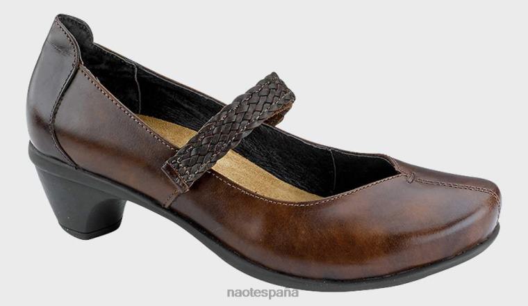 calzado NAOT mujer adelante cuero de nogal marrón pecana 6N0Z616