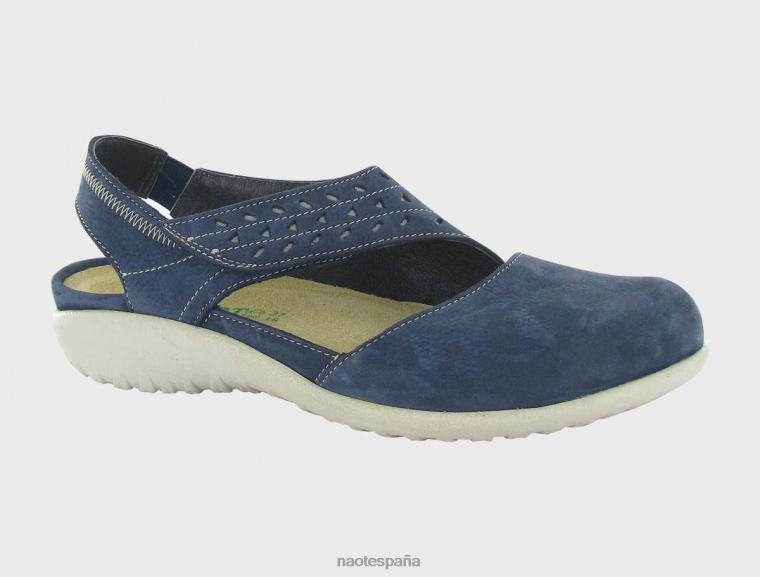 calzado NAOT mujer kapuá base de nubuck de terciopelo azul marino gris 6N0Z526