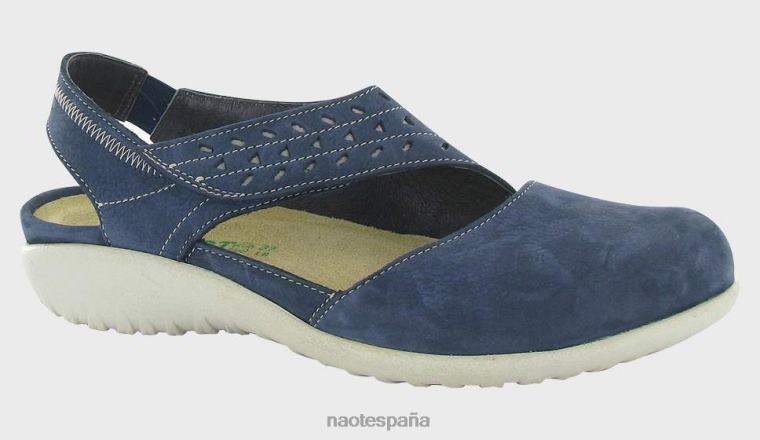 calzado NAOT mujer kapuá base de nubuck de terciopelo azul marino gris 6N0Z526