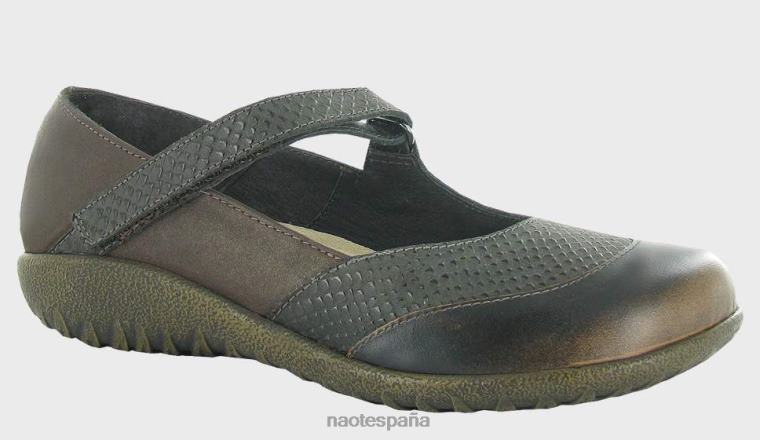 calzado NAOT mujer luga marrón marrón cocodrilo brillo marrón volcánico 6N0Z602