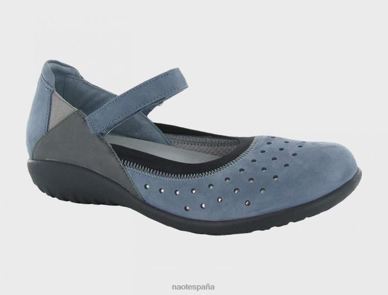 calzado NAOT mujer matúa azul pluma nubuck gris estaño lthr/plata vidrio 6N0Z540