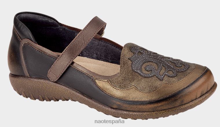 calzado NAOT mujer motu marrón bronce brillo oro 6N0Z541
