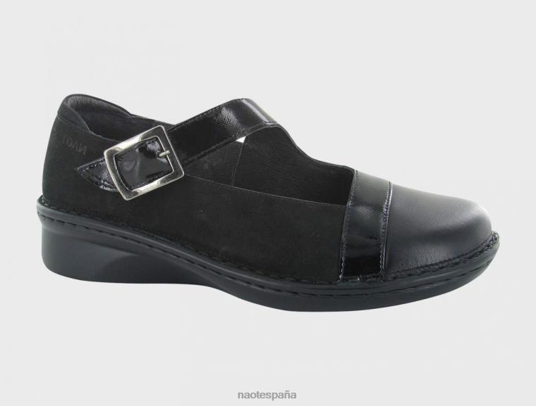 calzado NAOT mujer ritmo terciopelo negro cuervo negro brillo negro 6N0Z586